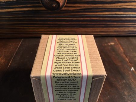 Ingredient Label for CBD Custom Blend